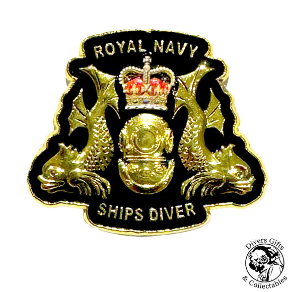 Royal Navy Ships Diver Lapel Pin V2