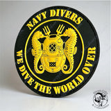 ‘Navy Divers - We Dive The World Over’    Rubber Velcro Patch