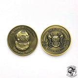 04 - Hooyah Deep Sea Diver Challenge Coin - Divers Gifts