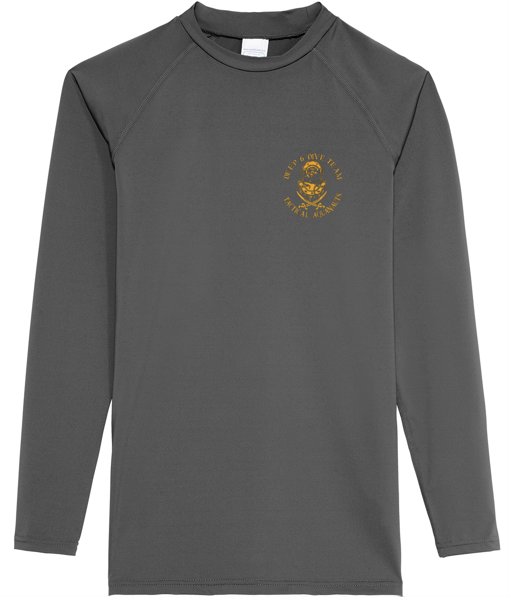 Deep 6 Dive Team - (01) (Printed Front and Back) Long Sleeve Neoteric™ Sportswear T-Shirt