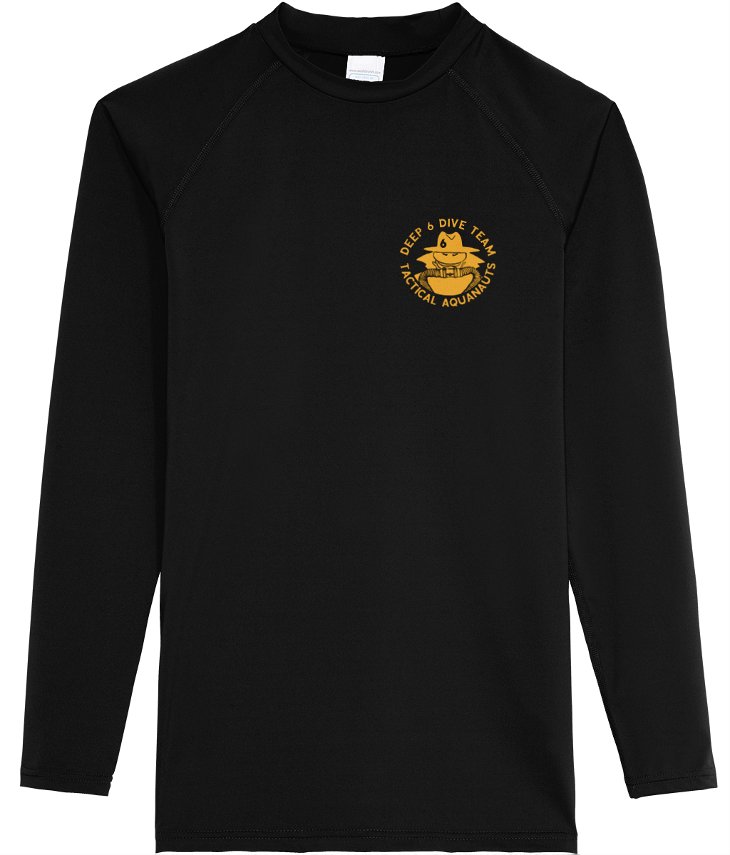 Deep 6 Dive Team - (03) (Printed Front and Back) Long Sleeve Neoteric™ Sportswear T-Shirt