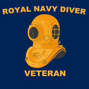 90 - Royal Navy Diver Veteran - Printed T-Shirt