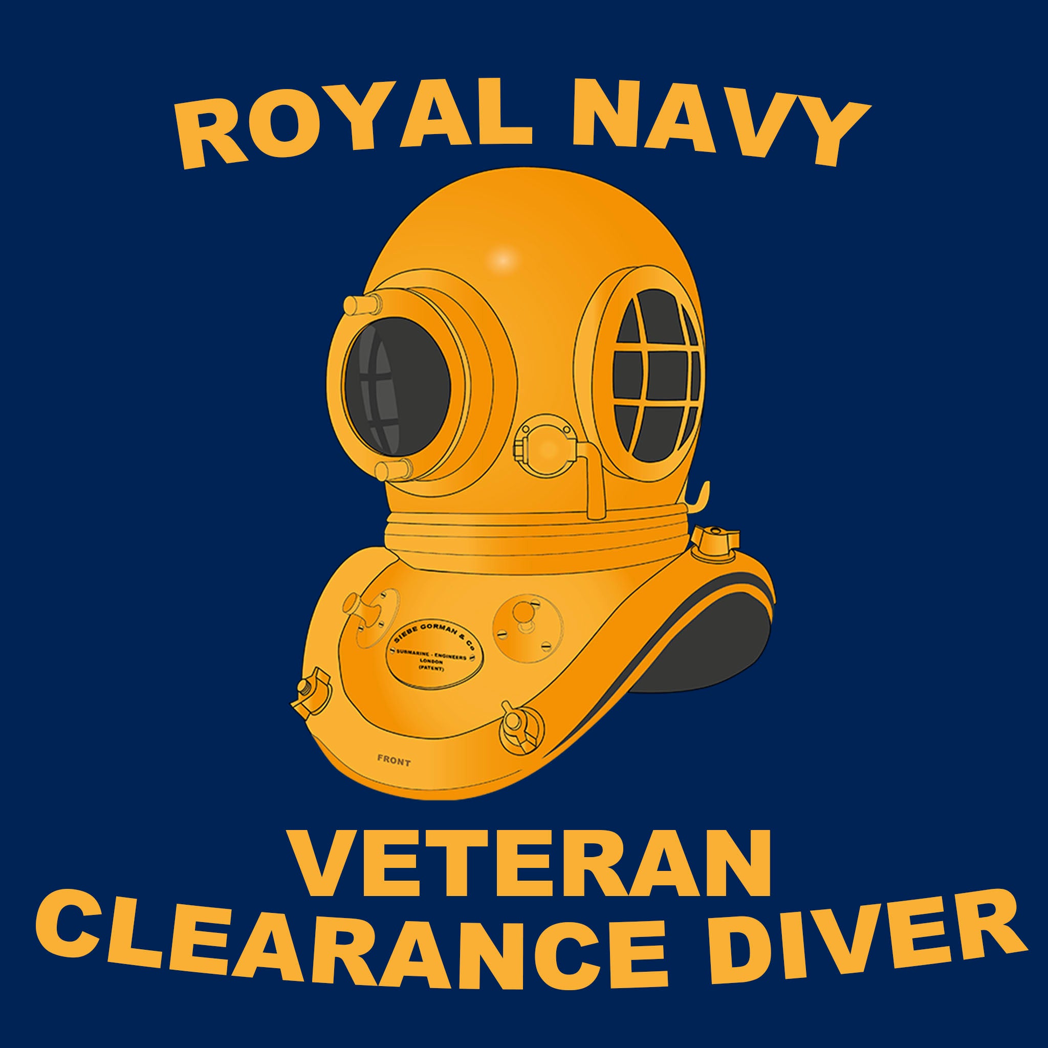 91-Royal Navy Veteran Clearance Diver - Printed T-Shirt