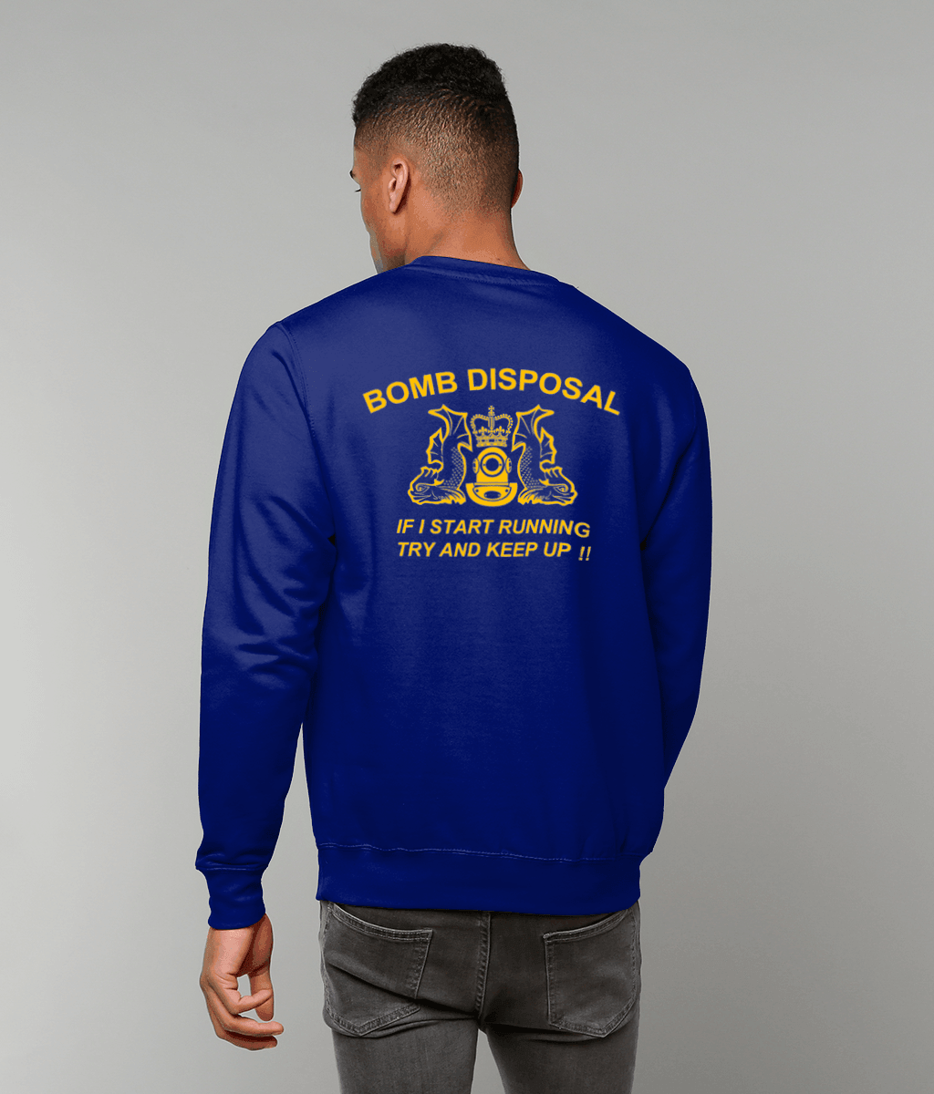 02 - Sweatshirt - Navy EOD - (Printed Front and Back) - Divers Gifts