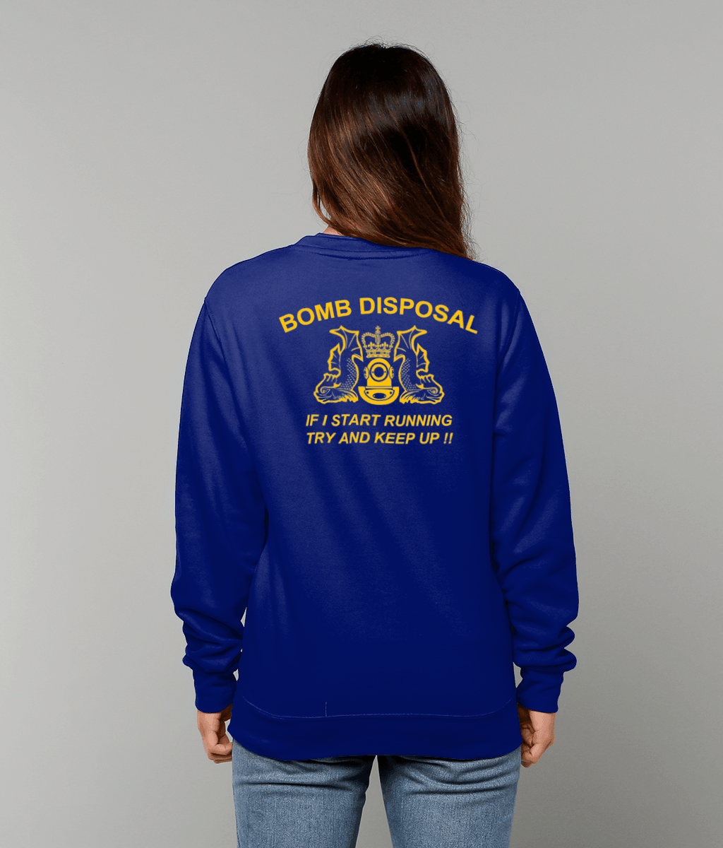 02 - Sweatshirt - Navy EOD - (Printed Front and Back) - Divers Gifts