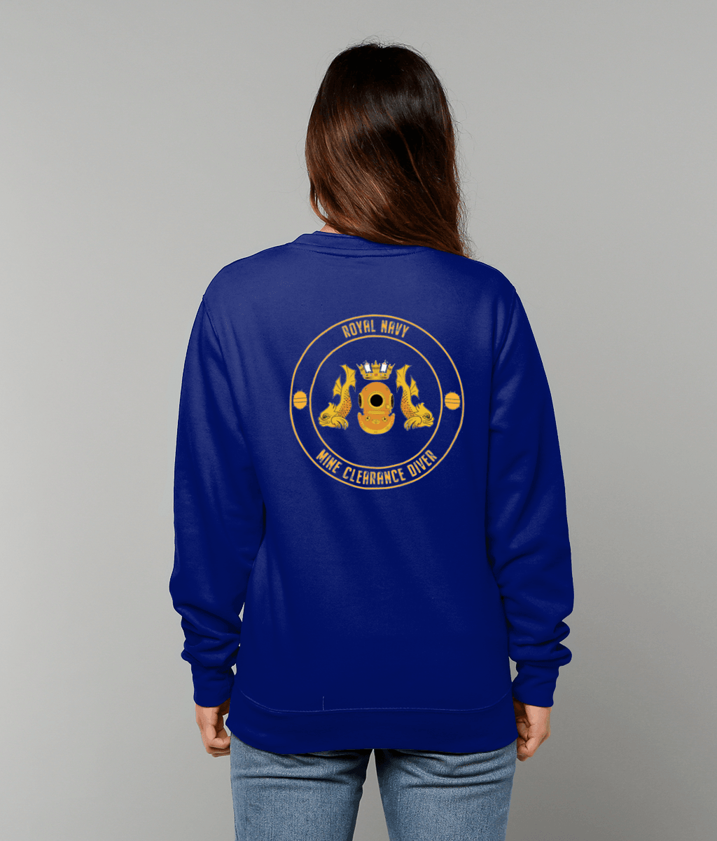 10 - Sweatshirt  - CD Crest with Mines - (Printed Front and Back) - Divers Gifts