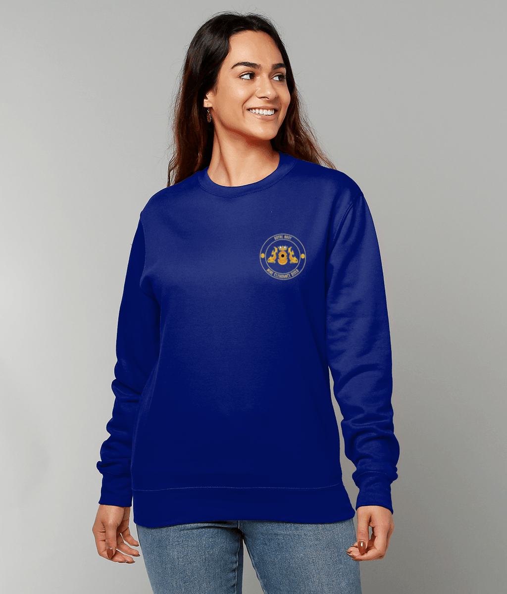 10 - Sweatshirt  - CD Crest with Mines - (Printed Front and Back) - Divers Gifts