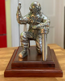 MkV Diver in metal on wooden base - Limited Edition of 8 only made! - Divers Gifts