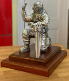 MkV Diver in metal on wooden base - Limited Edition of 8 only made! - Divers Gifts