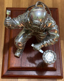 MkV Diver in metal on wooden base - Limited Edition of 8 only made! - Divers Gifts