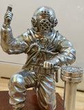 MkV Diver in metal on wooden base - Limited Edition of 8 only made! - Divers Gifts