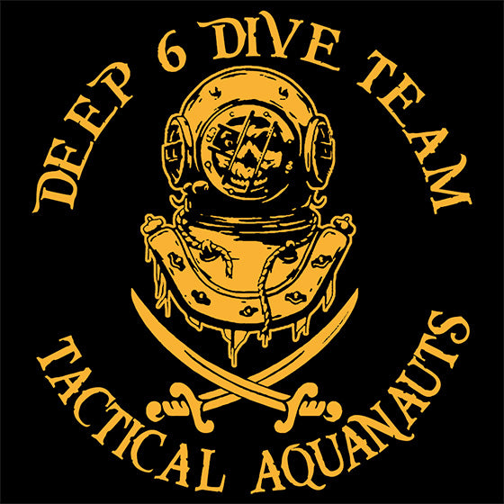 Deep 6 Dive Team - (01) (Printed Front and Back) Long Sleeve Neoteric™ Sportswear T-Shirt