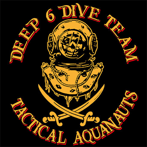 Deep 6 Dive Team - Hoodie (02) (Printed Front and Back)