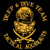 Deep 6 Dive Team - SweatShirt (01) (Printed Front and Back)