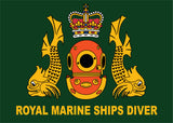 Royal Marine Ships Diver - Embroidered T-Shirt
