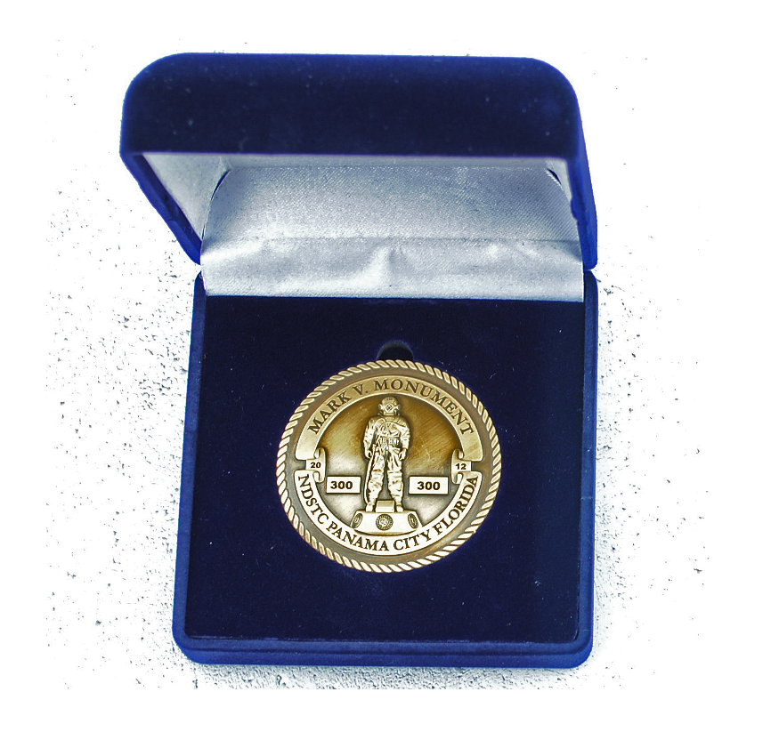 The Final Editions – No.300 of 300 Matched Triplet of Bronze Statuettes: MkV Monument, Military Diver Memorial and Deepwater Diving Monument - Divers Gifts