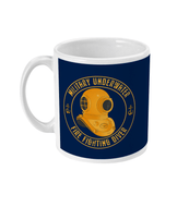 11oz Mug 27 - Military Underwater Fire Fighting Diver - Ceramic / White