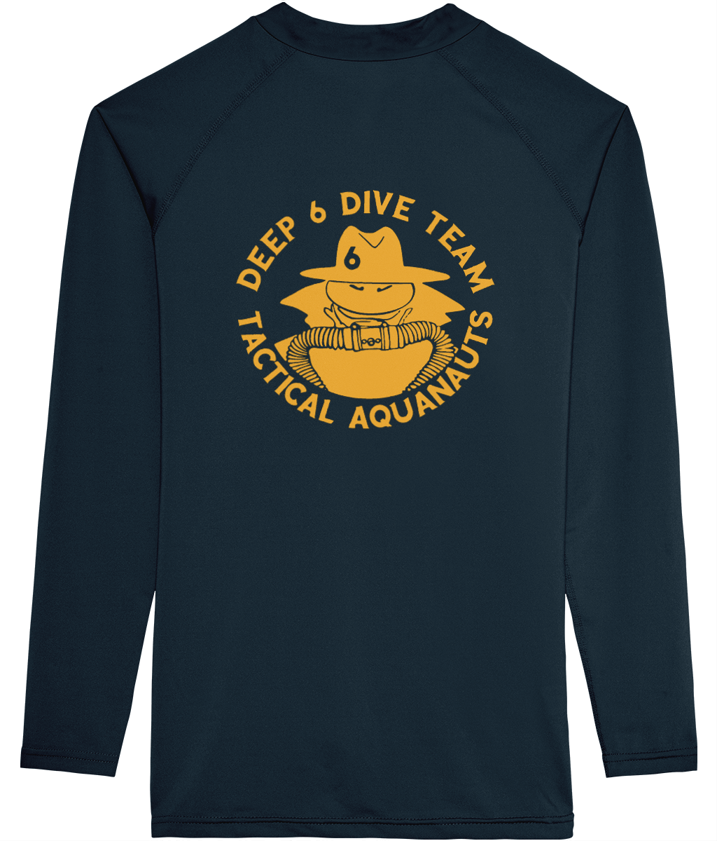 Deep 6 Dive Team - (03) (Printed Front and Back) Long Sleeve Neoteric™ Sportswear T-Shirt