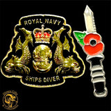 Royal Navy Ships Diver Pins (REMEMBRANCE COMBO SPECIAL)