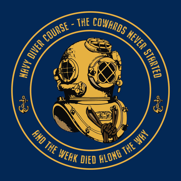 Cowards Label The Cowards never started - T-Shirt (Printed Front and Back) – Divers Gifts