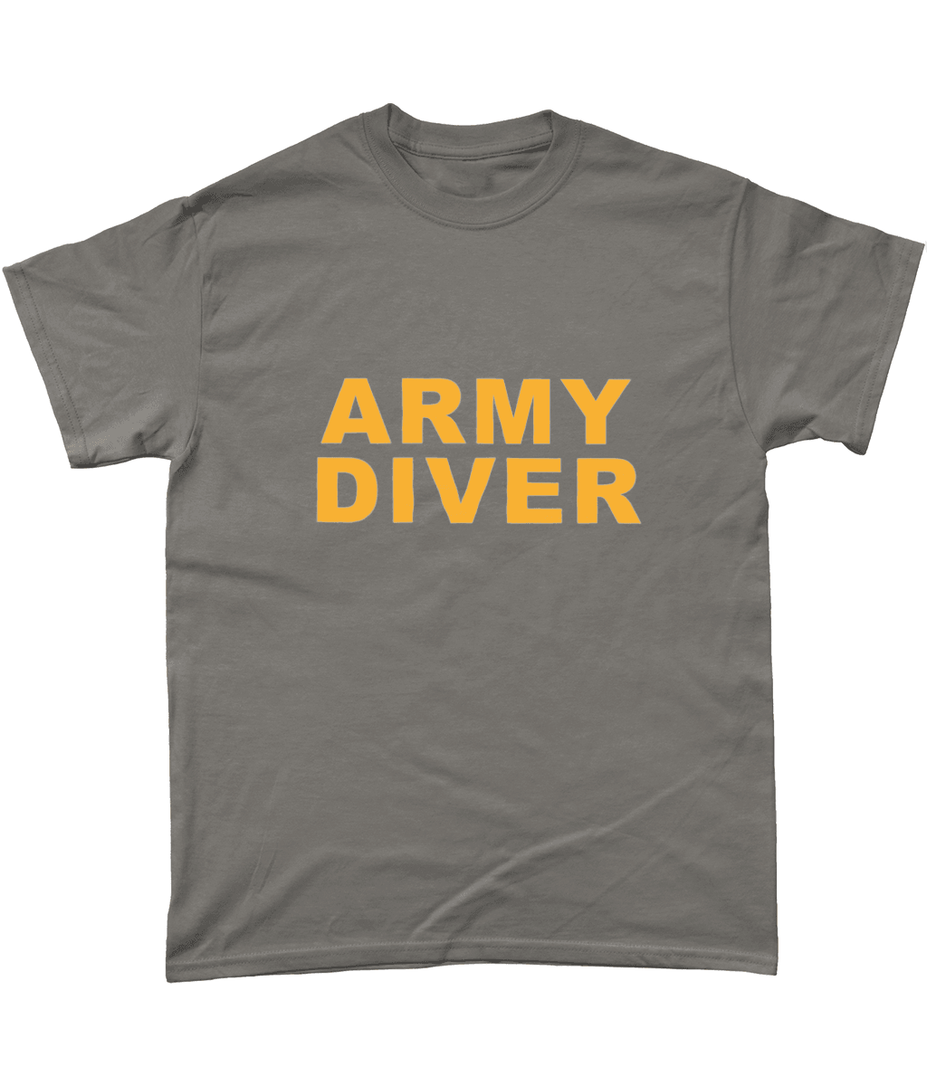 74 - Army Diver - T-Shirt (Printed Front) - Divers Gifts