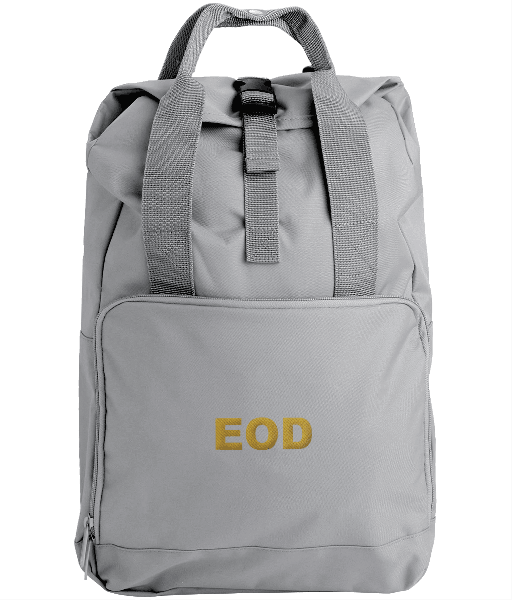 EOD - Embroidered Twin Handle Roll-Top Backpack - Divers Gifts