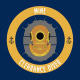 14 - Sweatshirt - Mine Clearance Diver with Mine - (Printed Front and Back) - Divers Gifts