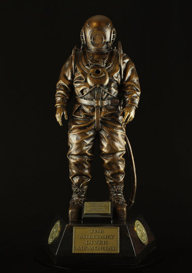 Military Diver Memorial® Limited Edition Bronze Statuette - Divers Gifts