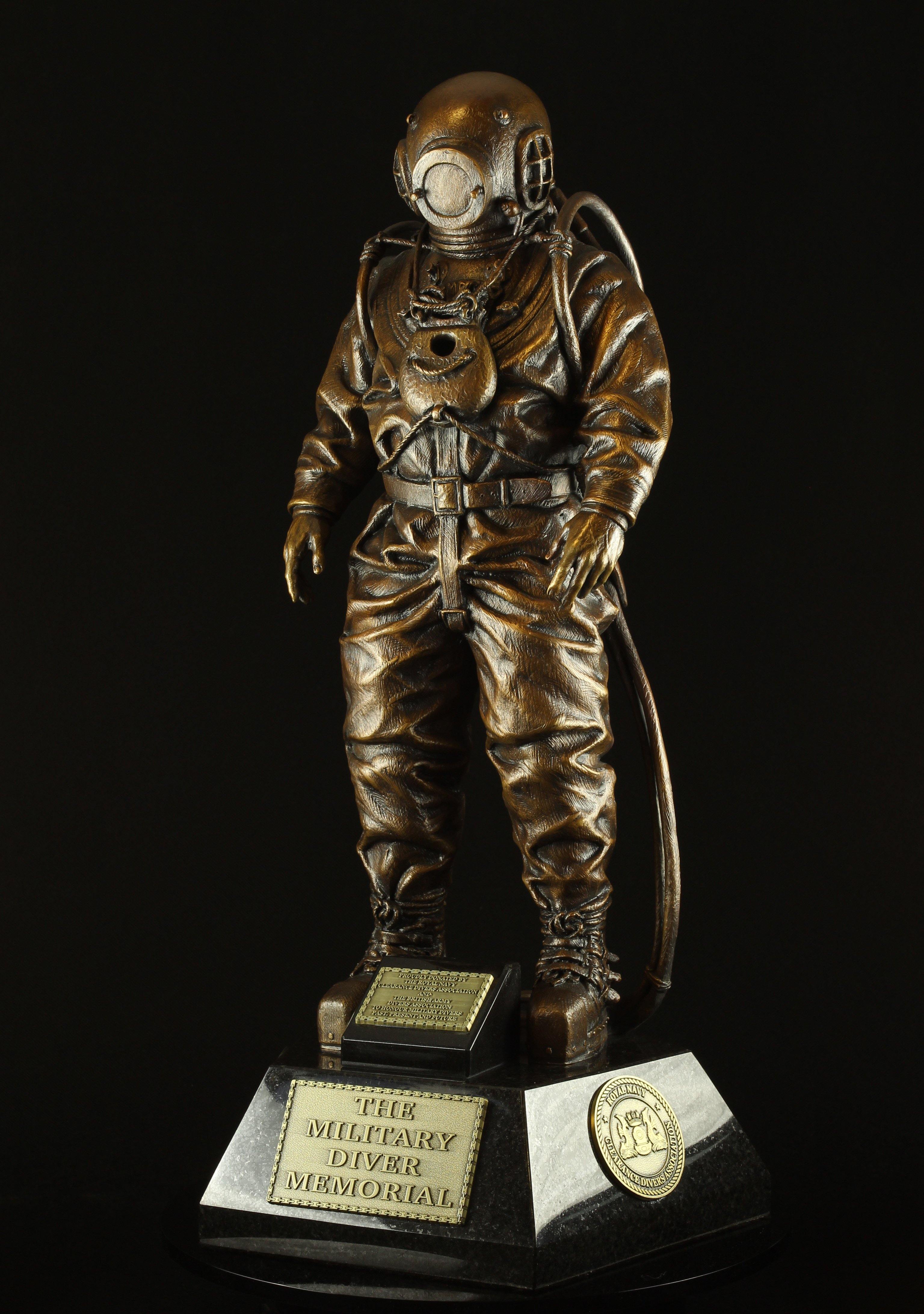Military Diver Memorial® Limited Edition Bronze Statuette - Divers Gifts