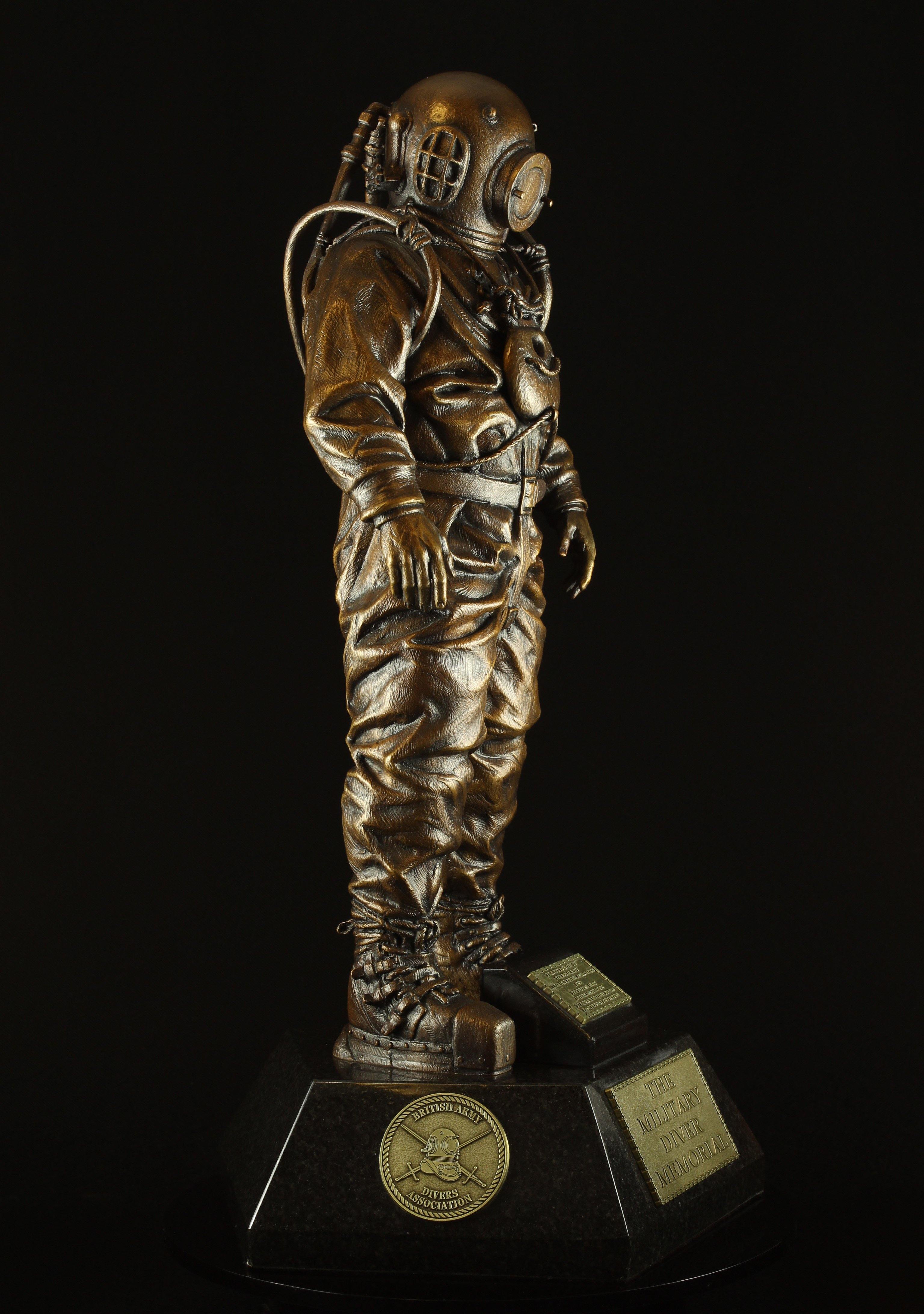 Military Diver Memorial® Limited Edition Bronze Statuette - Divers Gifts
