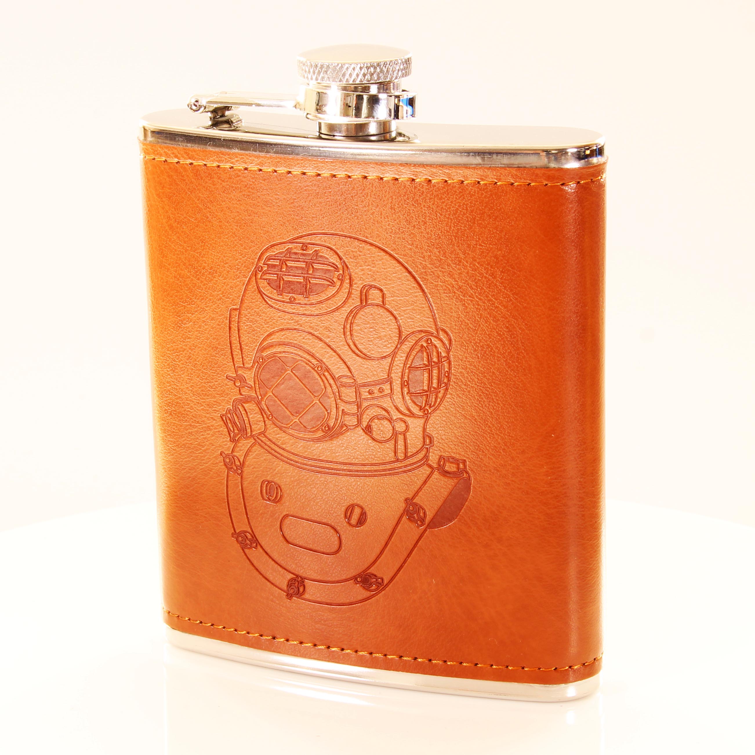 Diving Helmet (MkV) Hip Flask Luxury Gift Set