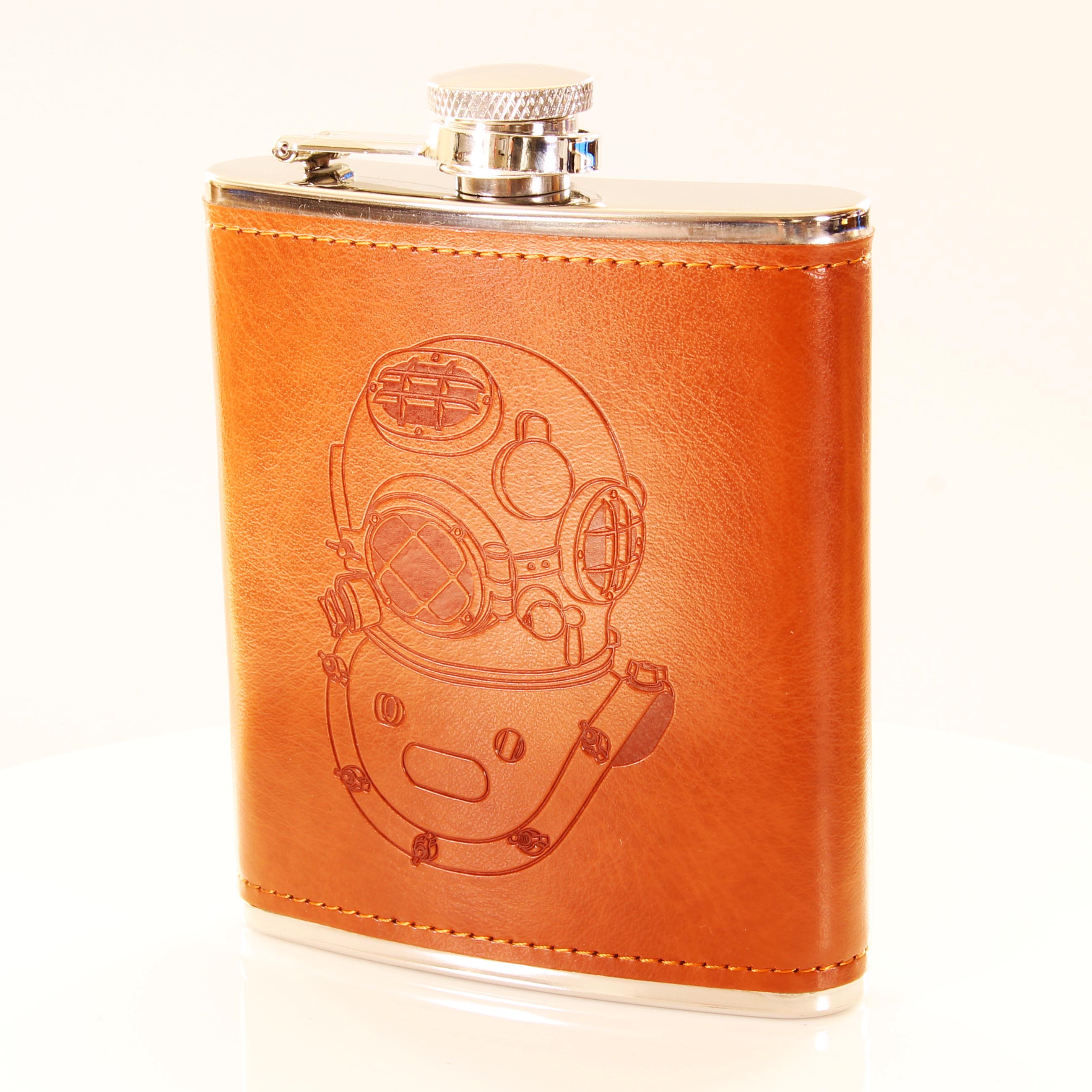 Diving Helmet (MkV) Hip Flask Luxury Gift Set