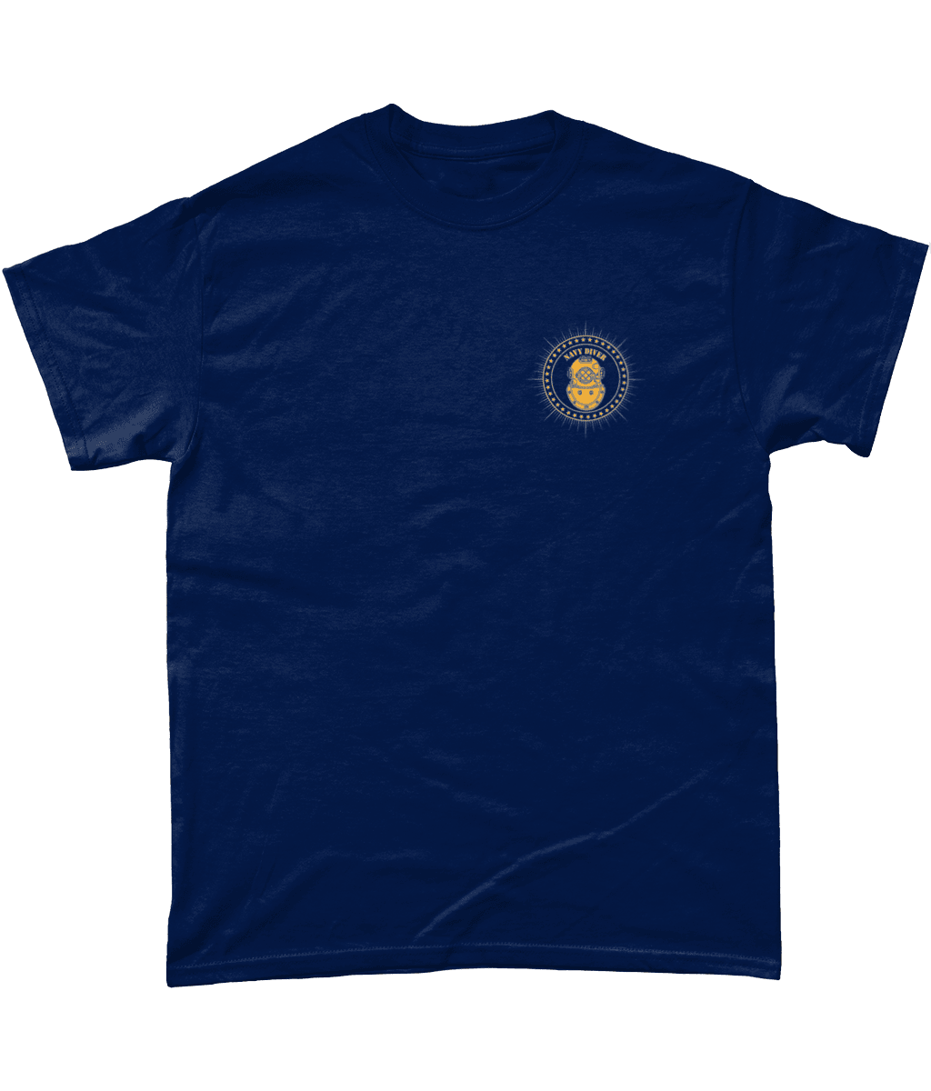 76-Navy Diver - T-Shirt (Printed Front) - Divers Gifts