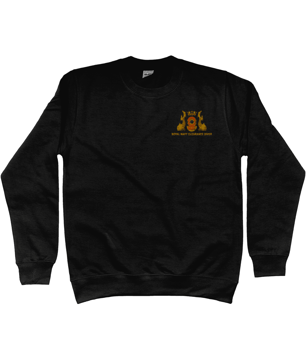 Royal Navy Clearance Diver - Embroidered AWDis Sweatshirt - Divers Gifts