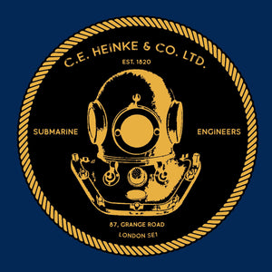 31a - Heinke Logo dark background (Printed Front and Back) - Divers Gifts