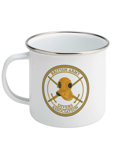 BADA Enamel Mug - Gold Logo - Divers Gifts