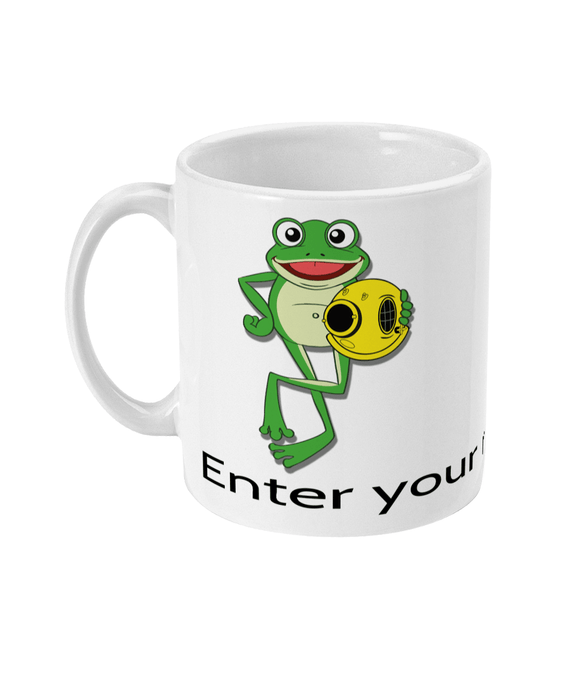 Personalised Frog Mugs - Add your name - Divers Gifts