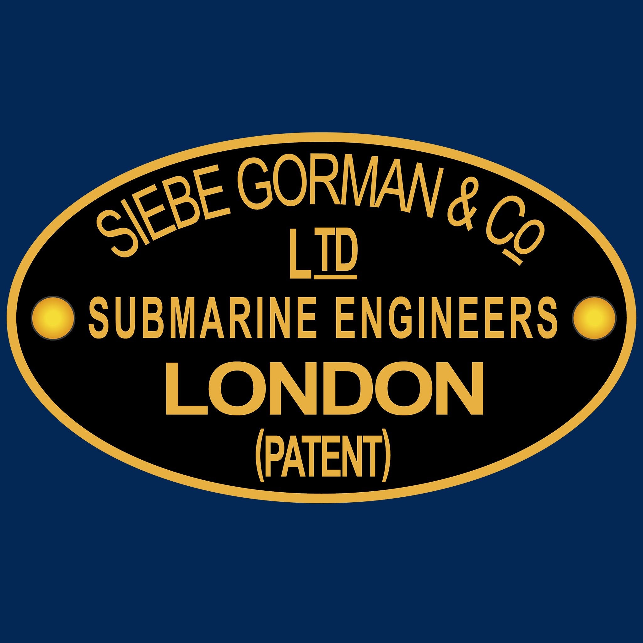 35 - Siebe Gorman Nameplate - T-Shirt (Printed Front and Back) - Divers Gifts