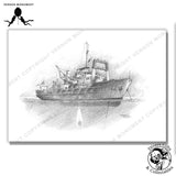 Print set of sketches as used on some 'Danger At Depth' prints by John Terry - Divers Gifts