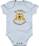My Uncles a Royal Navy Diver - Larkwood Essential Short Sleeve Baby Bodysuit