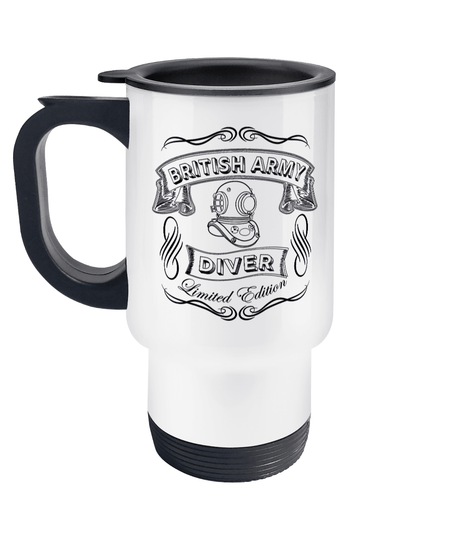 69 - Travel Mug - British Army Diver - Divers Gifts