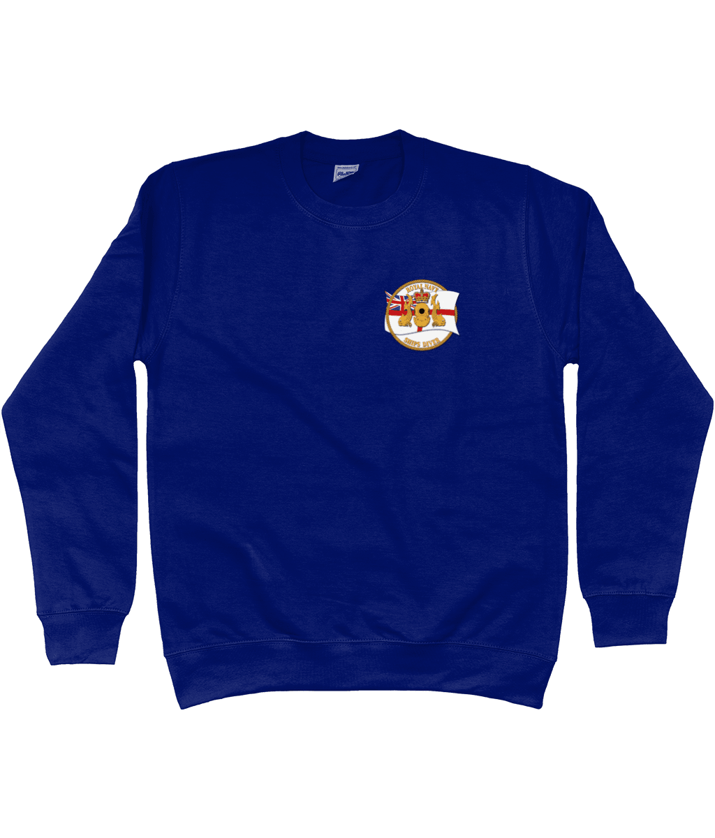 64 - RNSD with White Ensign - Sweatshirt (Printed Front) - Divers Gifts