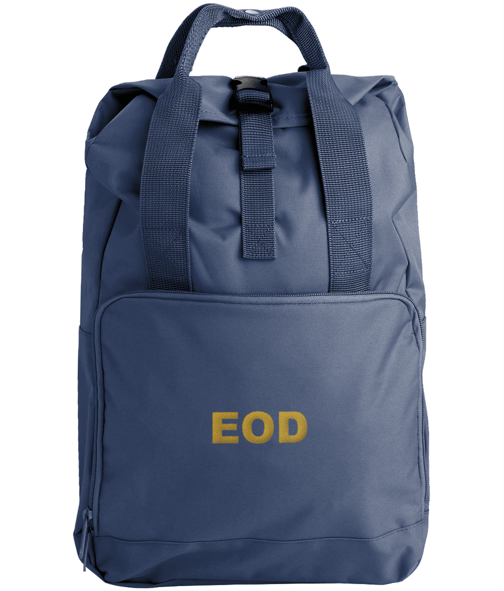 EOD - Embroidered Twin Handle Roll-Top Backpack - Divers Gifts