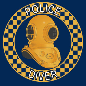 57 - Police Diver - T-Shirt - Divers Gifts