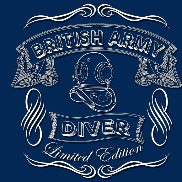 69 - British Army Diver - T-Shirt (Printed on Front) - Divers Gifts