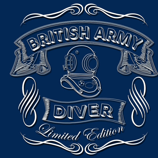 69 - British Army Diver - T-Shirt (Printed on Front) - Divers Gifts