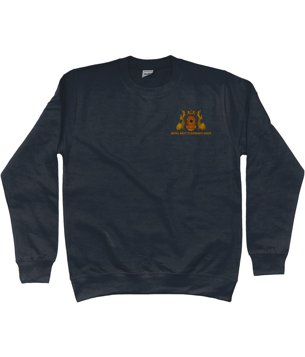 Royal Navy Clearance Diver - Embroidered AWDis Sweatshirt - Divers Gifts