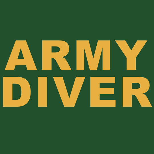 74 - Army Diver - T-Shirt (Printed Front) - Divers Gifts