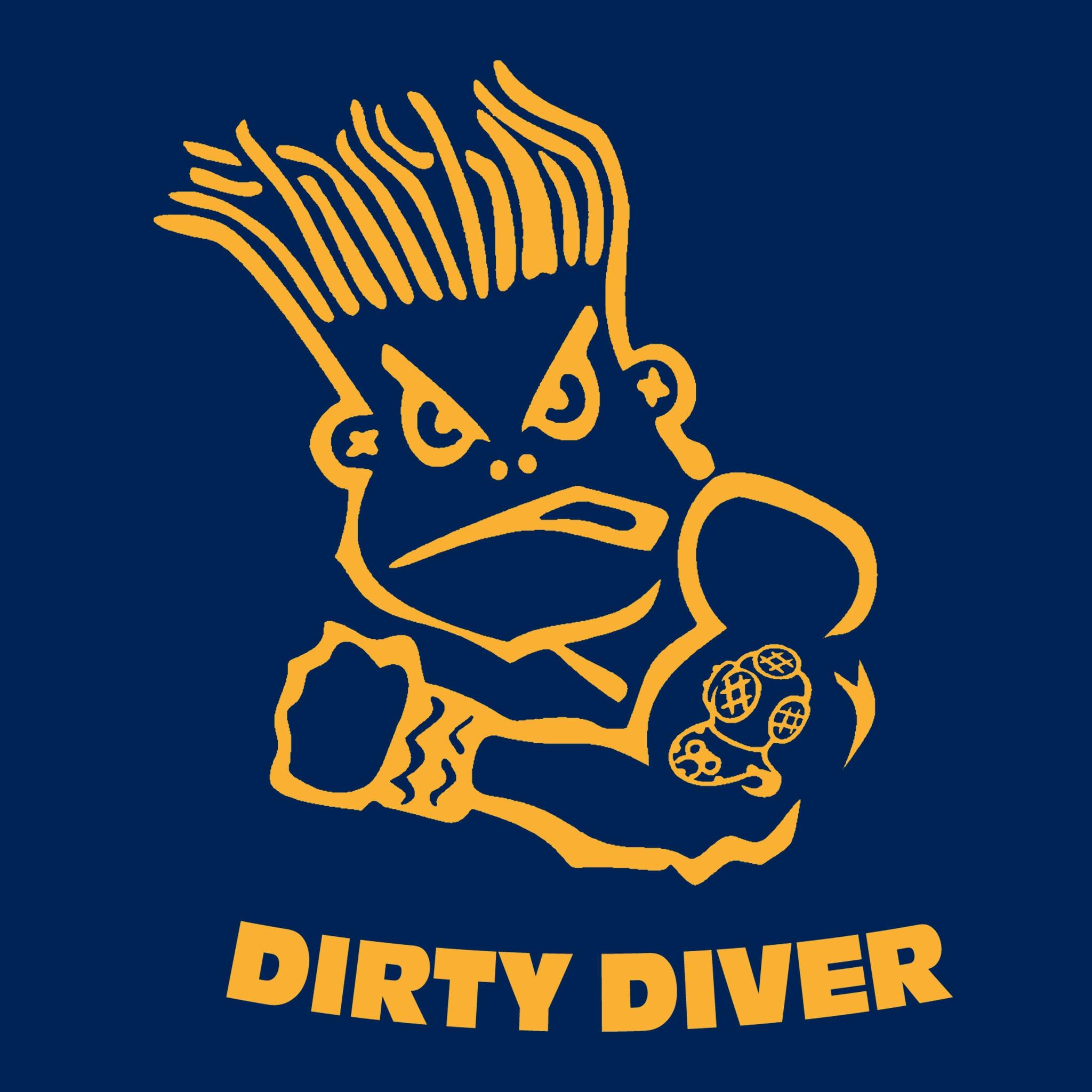 83 - Dirty Diver - T-Shirt (Printed Front and Back) - Divers Gifts