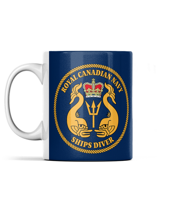 Royal Canadian Navy Ships Diver Mug